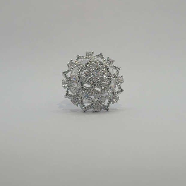 White American diamond one carat Ring
