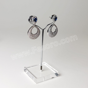 One carat Indian Jewellery Blue Zircon Earring