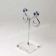 One carat Indian Jewellery Blue Zircon Earring