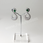 One carat indian jewellery Earrings Emerald Green Zircon Earring