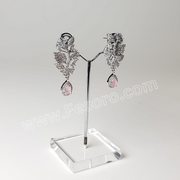 One carat Indian Jewellery Light Pink Zircon Earring