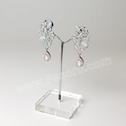 One carat Indian Jewellery Light Pink Zircon Earring