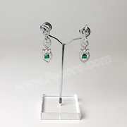 One carat Indian Jewellery Green Zircon Earring