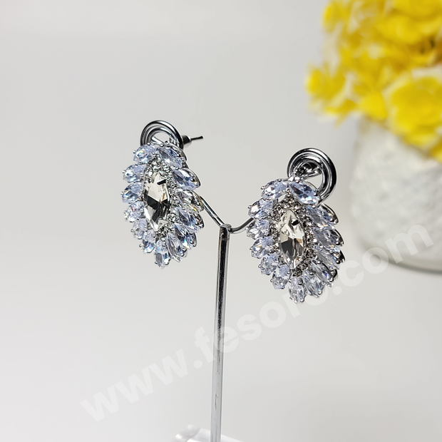 Sky Blue Transparent earrings