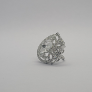 White Diamond special wedding one carat Indian ring