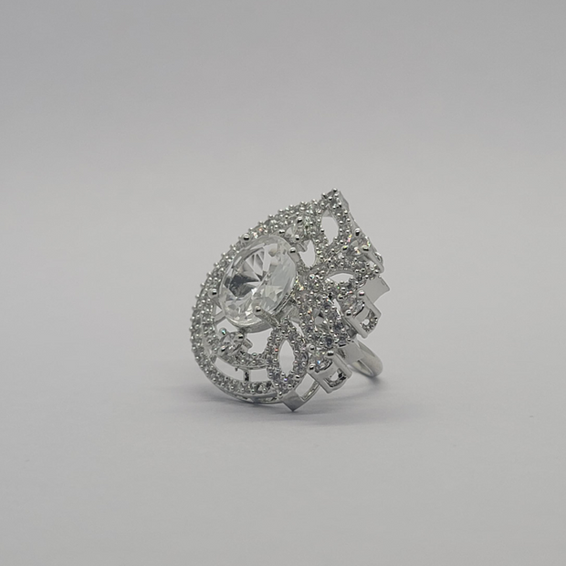 White Diamond special wedding one carat Indian ring