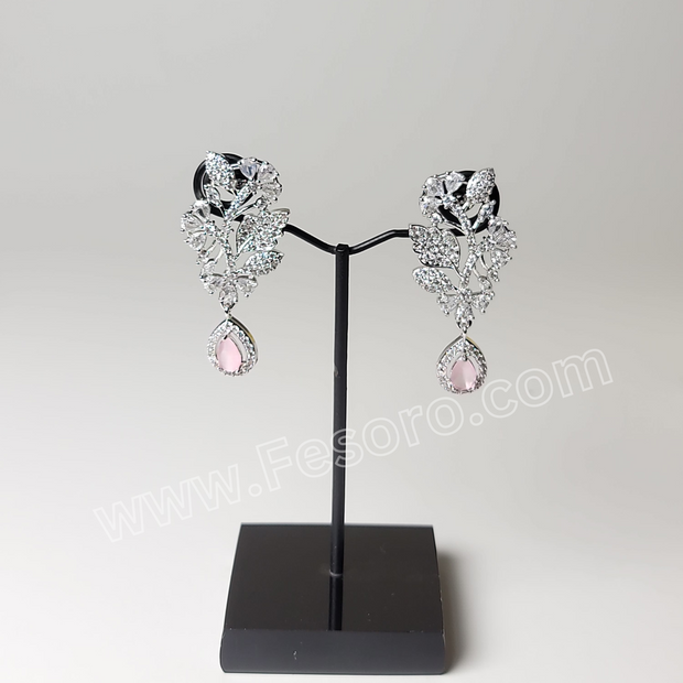 One carat Indian Jewellery Light Pink Zircon