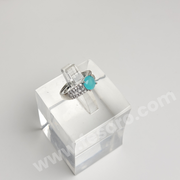 Turquoise Ring in Silver Color AD